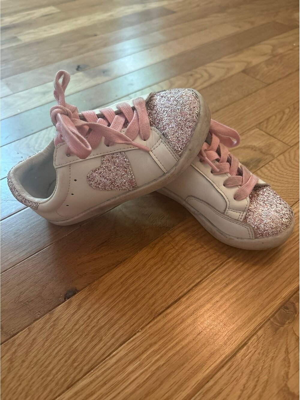 Sweet honey glitter heart shoes 9c